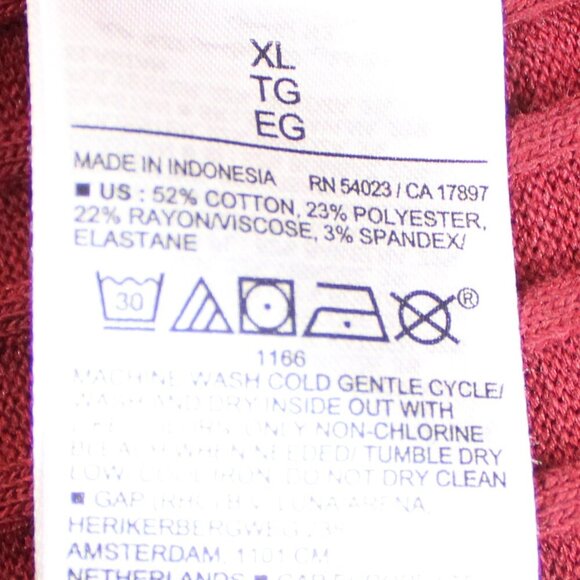 Old Navy Women’s XL Red Ribbed Long Sleeve Sweater Dress Cozy Knit - Picture 10 of 11